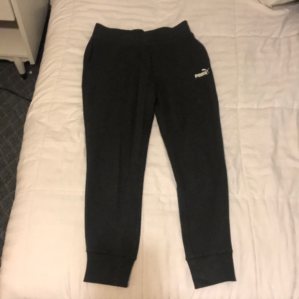 Dark gray Puma joggers Size: M